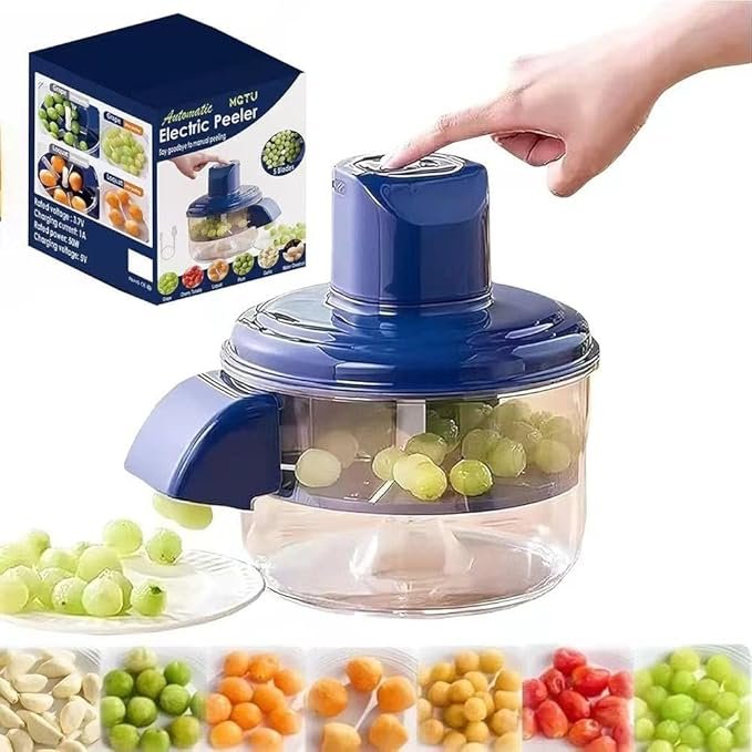 Multipurpose Automatic Fruit & Vegetable Peeler - Electric Potato & Apple Skin Remover for Kitchen
